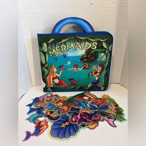 SOFTPLAY Mermaids Themed Play Set with 25 felt figures